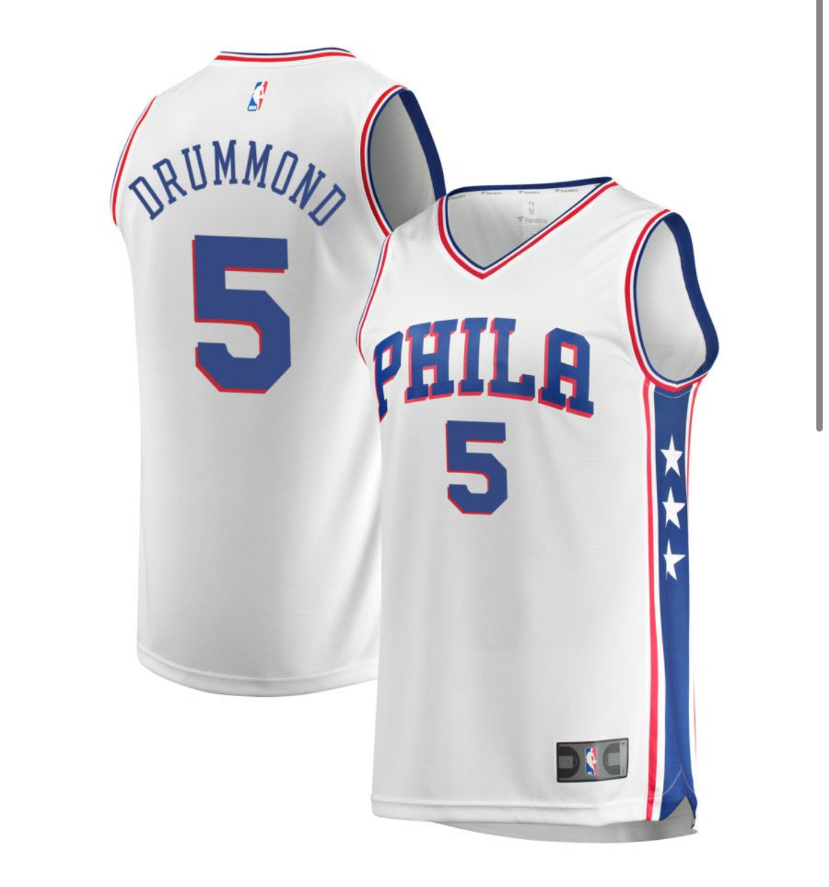 Andre Drummond Philadelphia 76ers Jersey