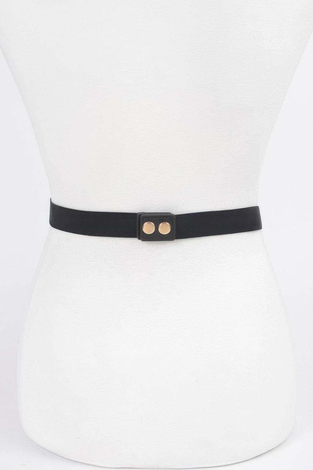Rhinestone Metal Plate Elastic Belt