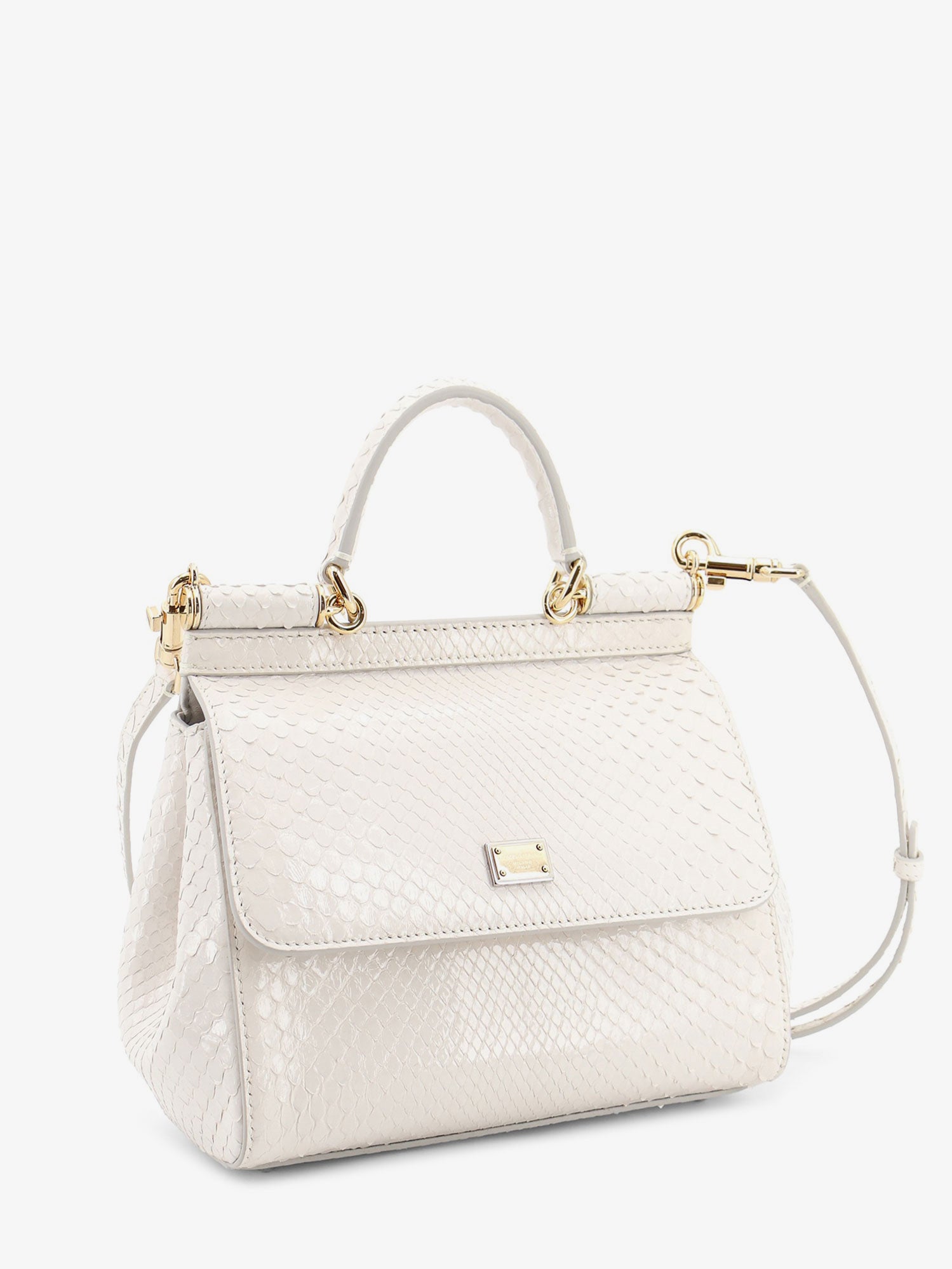 Dolce & Gabbana Women Sicily Python Handbag