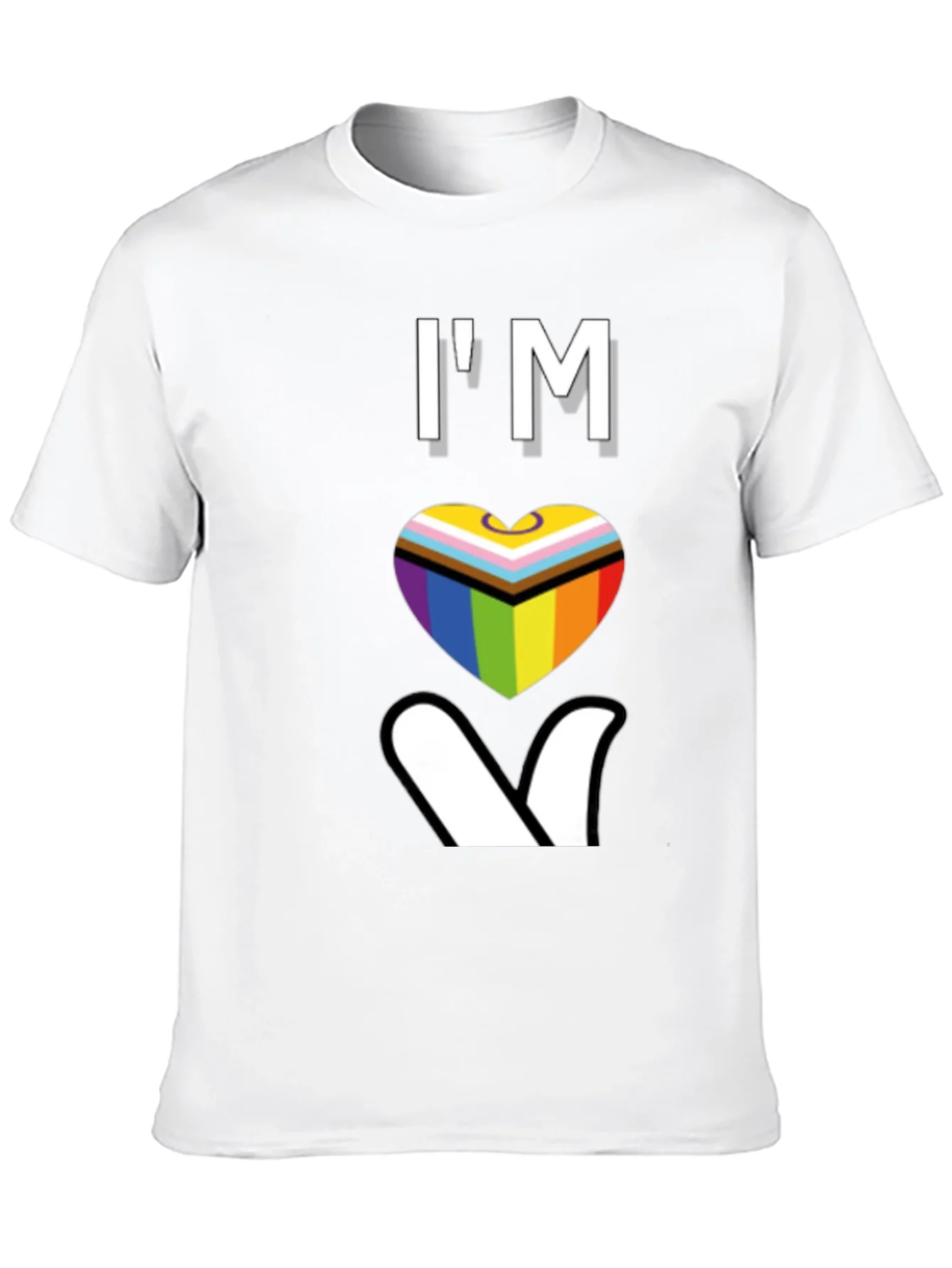 LGBTQ+ Pride Heart T-Shirt - Love Wins!