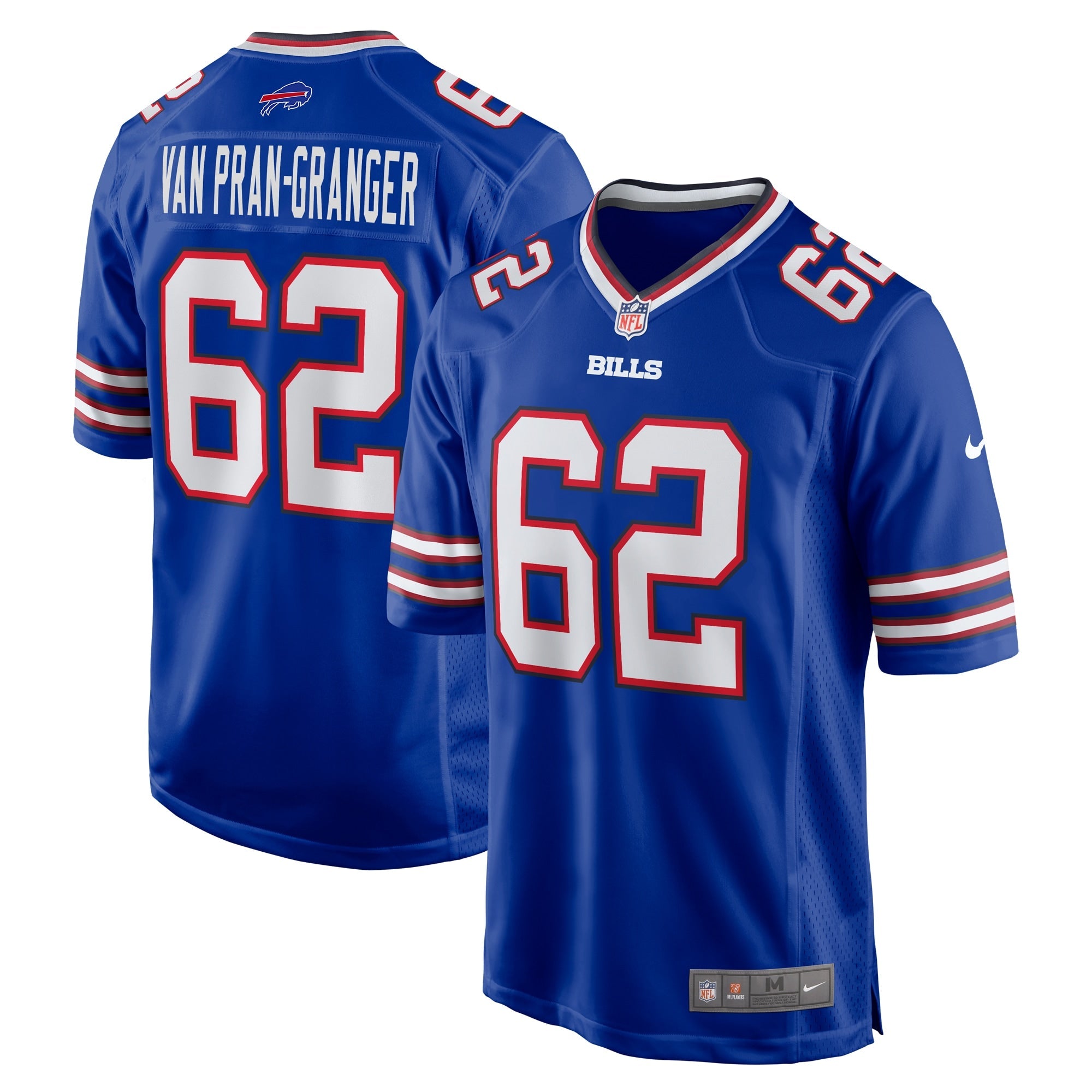Buffalo Bills Sedrick Van Pran-Granger Royal Game Jersey