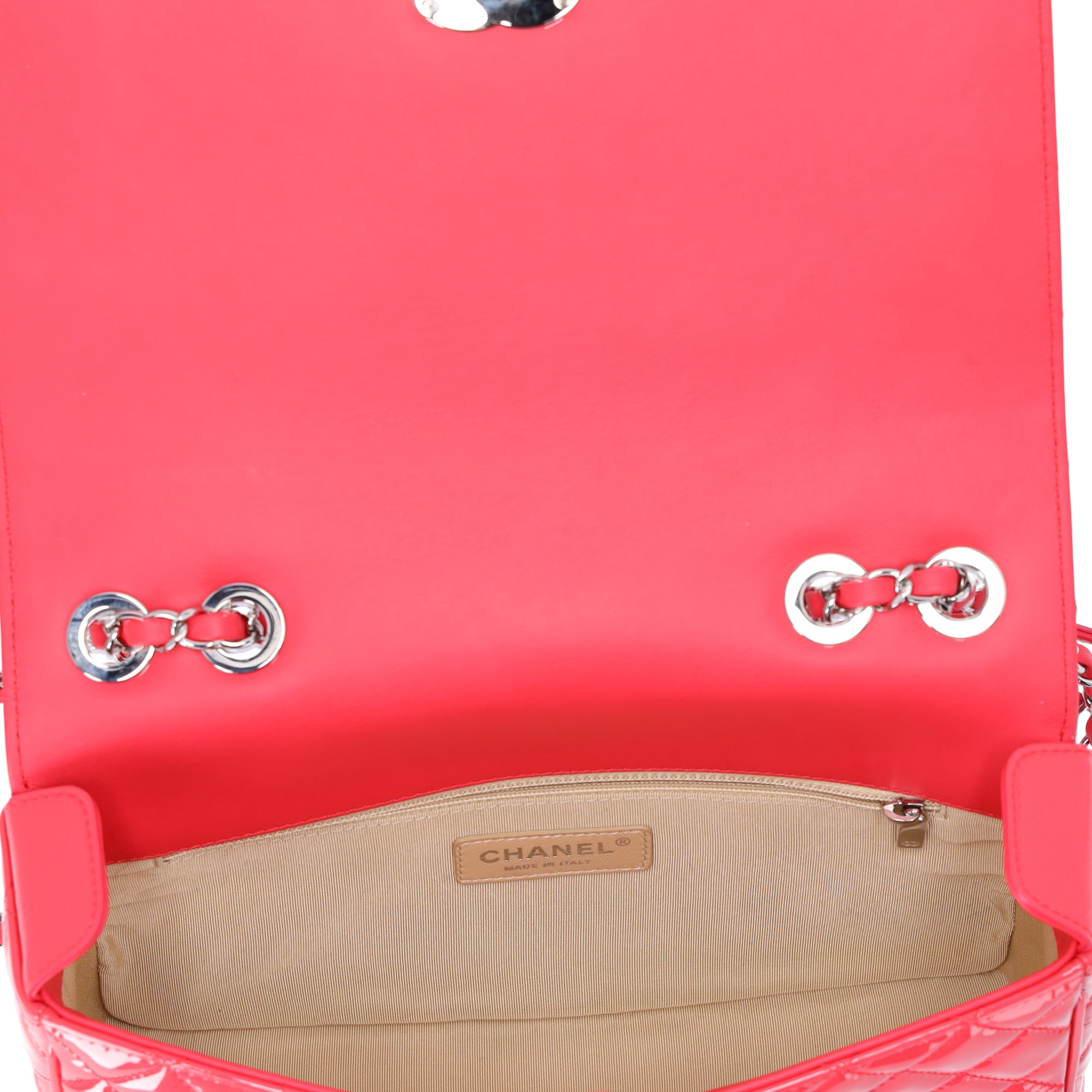 CHANEL Matelasse Coco Boy Shoulder Bag A92797 Pink Patent Leather