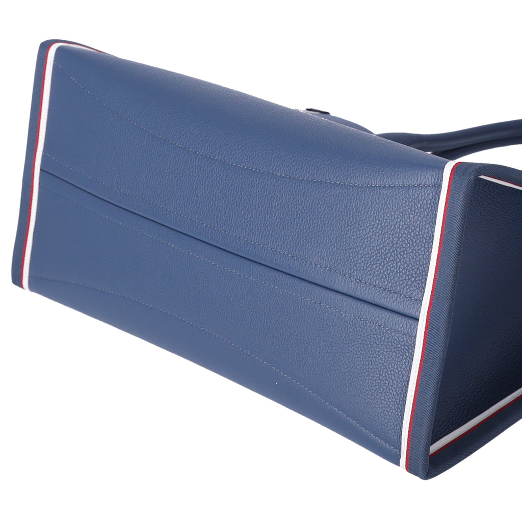 Christian Louboutin Nastrolbi Tote Bag Blue Red White Leather
