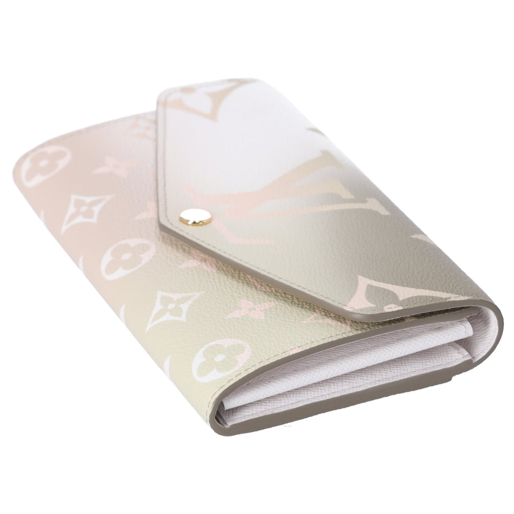 Louis Vuitton Sarah Wallet Spring In The City Long Wallet M81276 Sunset Khaki