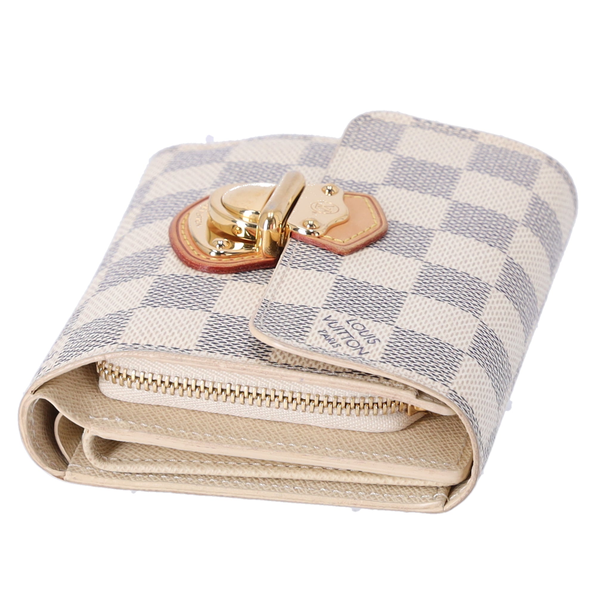 Louis Vuitton Koala Trifold Wallet N60013 Damier Azur Canvas