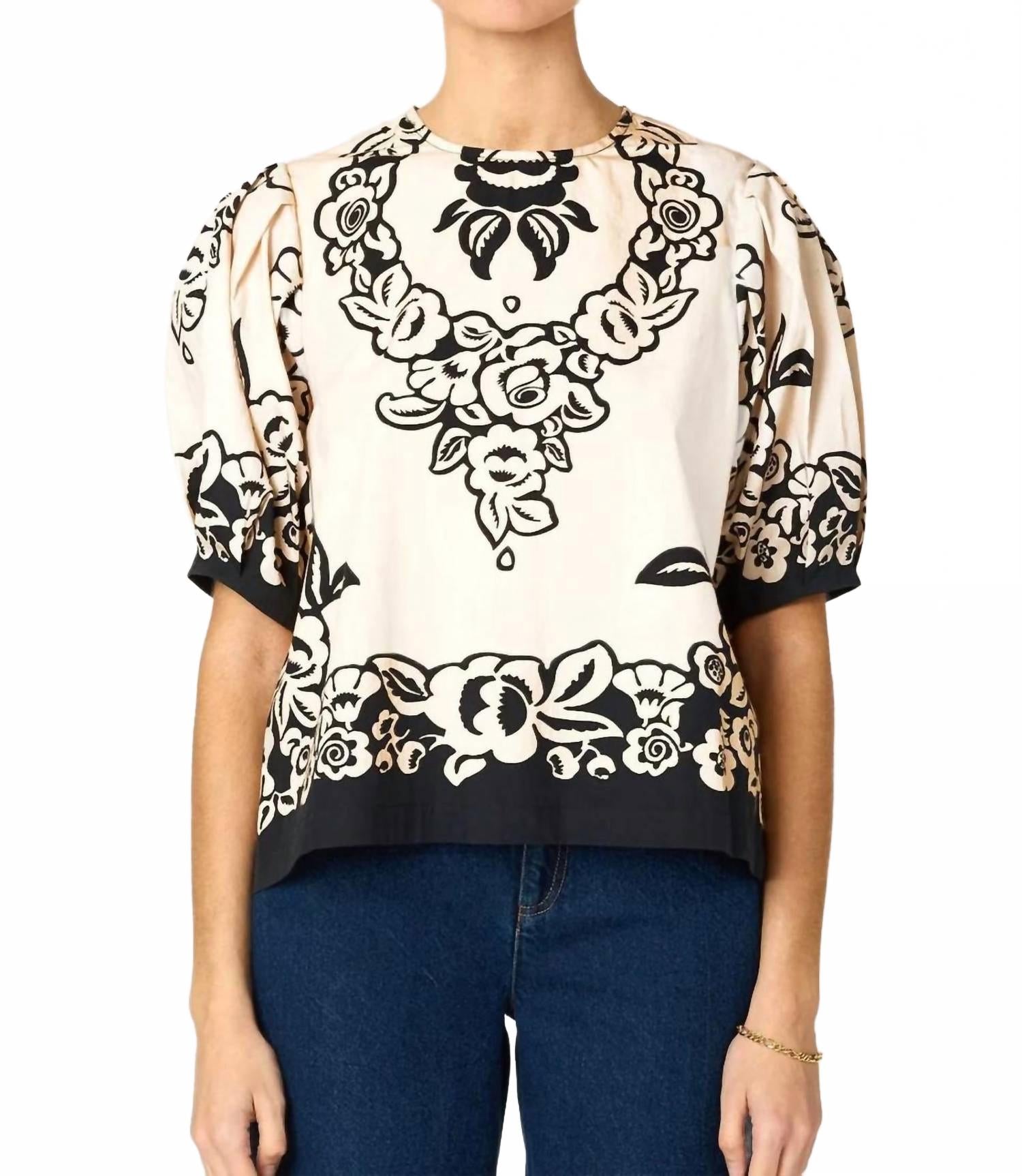 Kinsley Blouse In Botanico Print