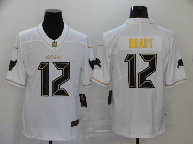 Men's Tampa Bay Buccaneers #12 Tom Brady White Game Player jersey