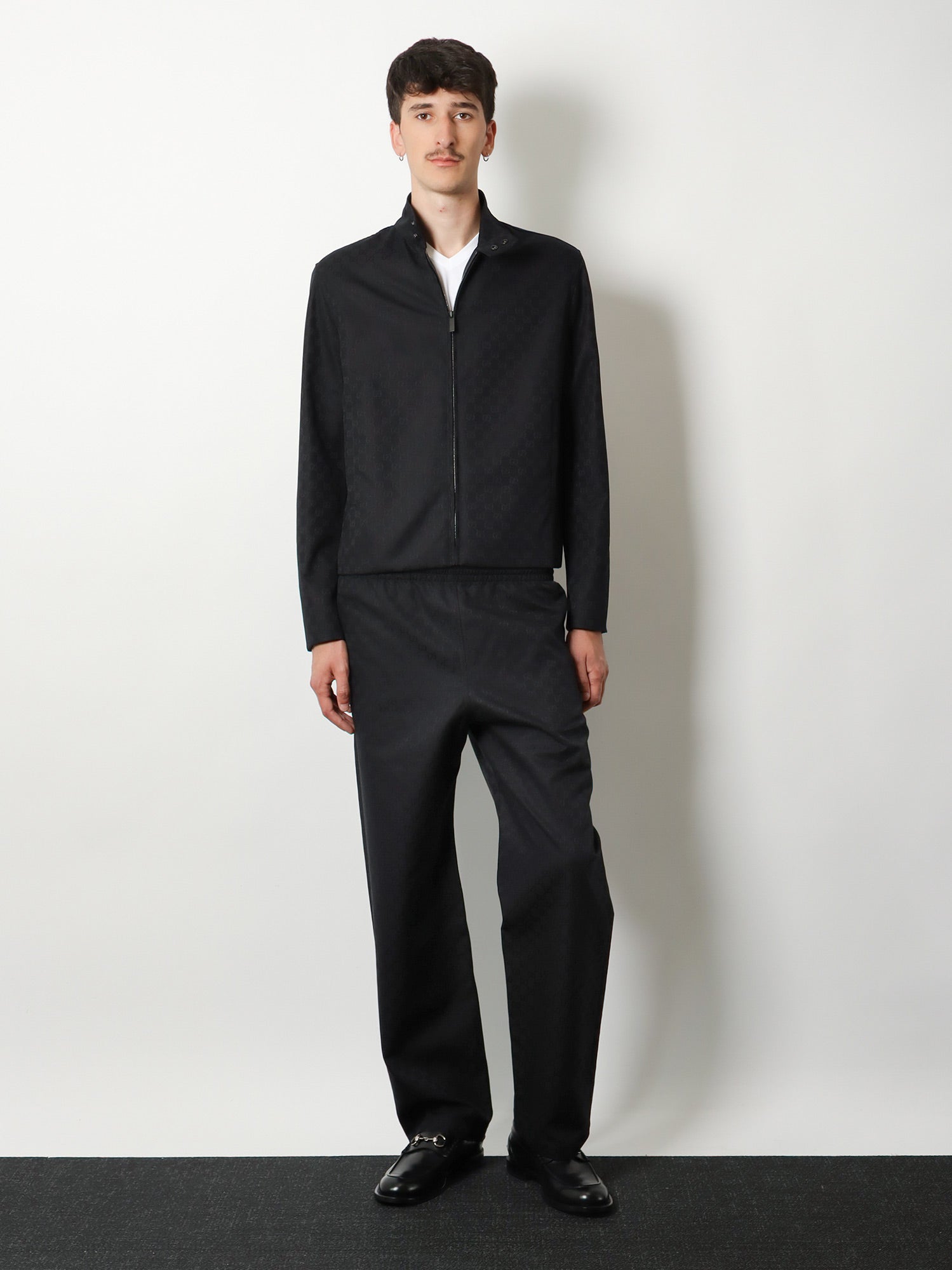 Gucci Men Leisure Gg Cotton Trousers