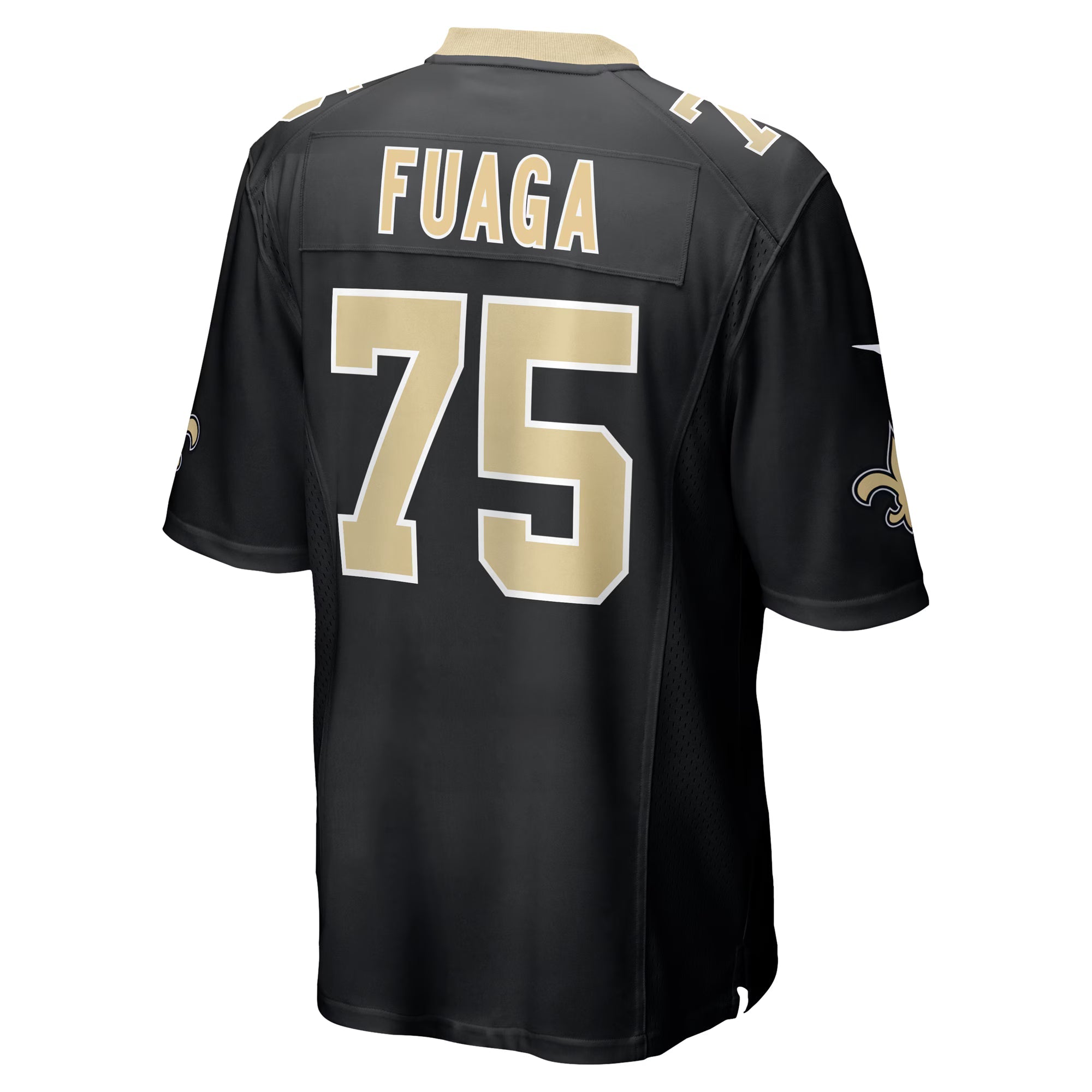 New Orleans Saints Taliese Fuaga Black Game Jersey