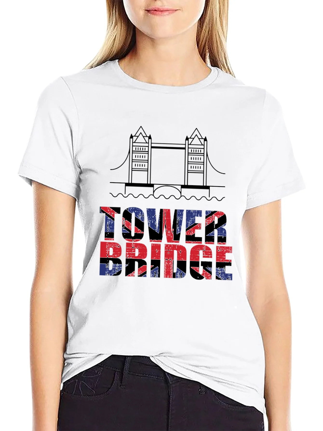 Tower Bridge UK Flag T-Shirt