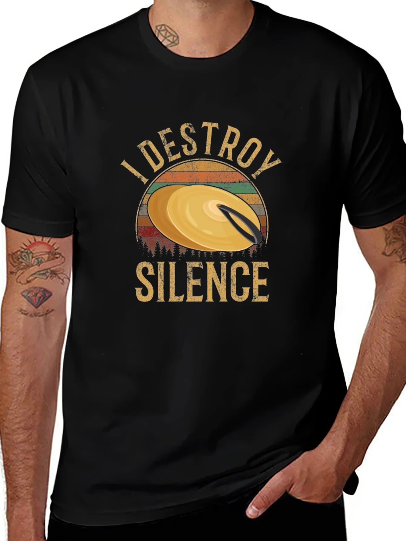 I Destroy Silence Drummer T-Shirt