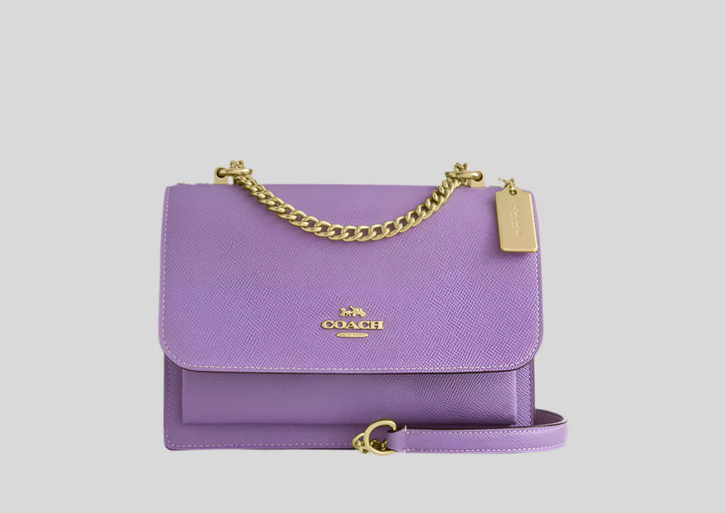 NWT Coach Klare Crossbody Leather Bag In Silver/Iris