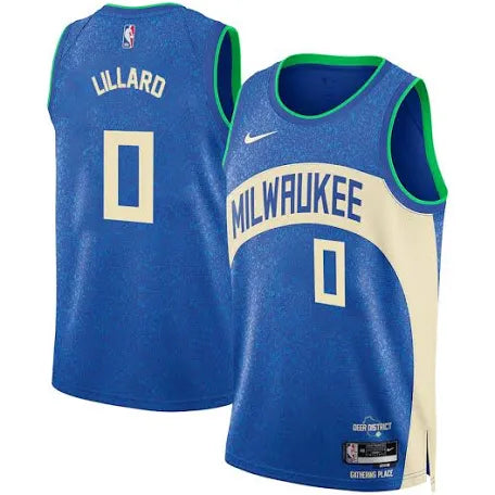 Damian Lillard Milwaukee Bucks Jersey