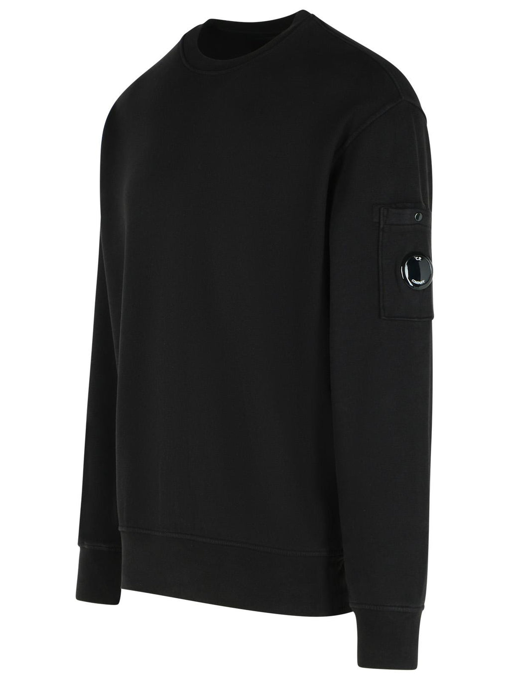 C.P. Company 'Brushed' Black Cotton Sweatshirt Men