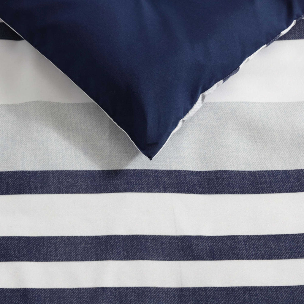 Nautica Palm Coast Stripe Blue Full Comforter Set
