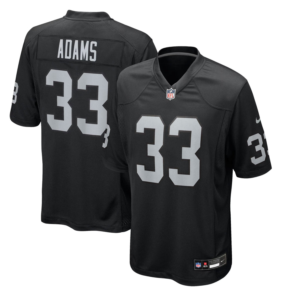 Las Vegas Raiders Jamal Adams Black Team Game Jersey