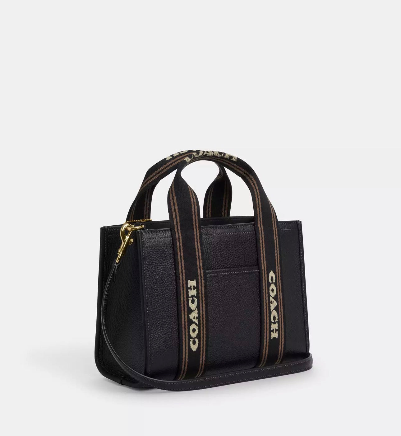 NWT Coach Leather Smith Tote Bag 24 in Black