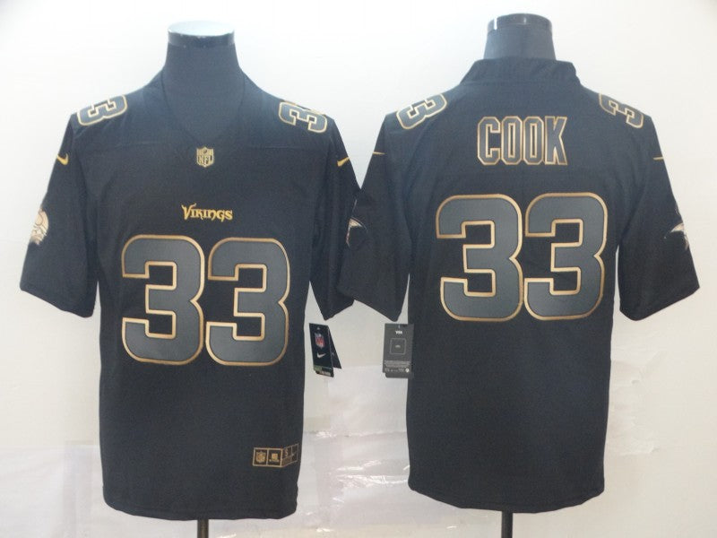 Men's Minnesota Vikings Dalvin Cook #33 Black Game Player jersey