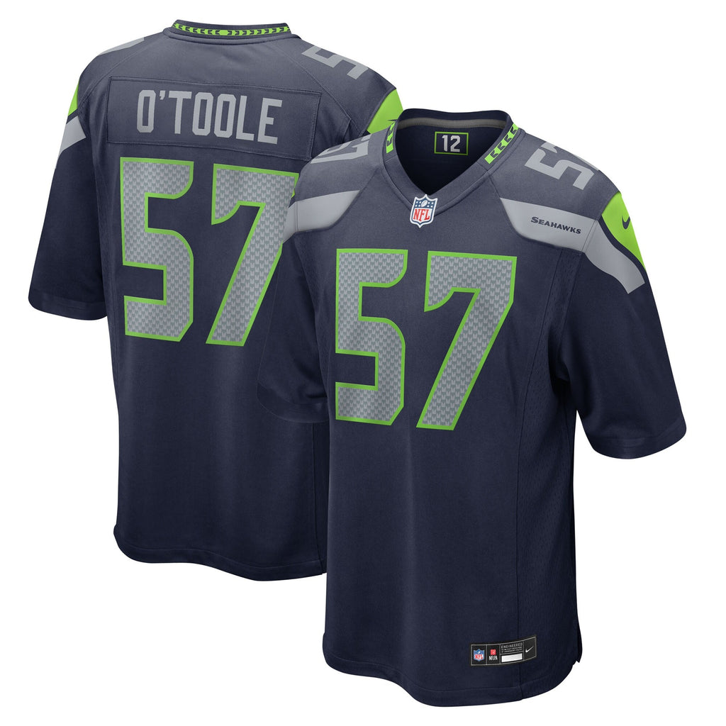 Seattle Seahawks Connor O'Toole College Navy Team Game Jersey