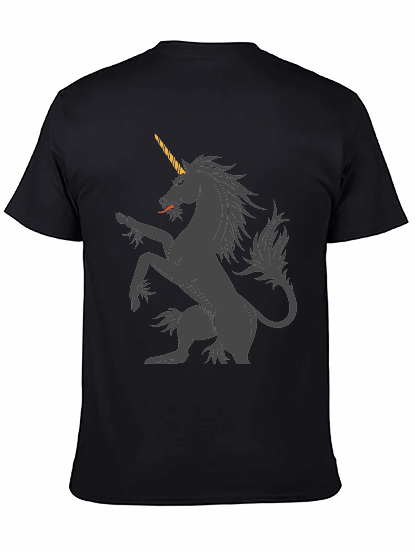 Black Unicorn Graphic Tee - Mens Fashion
