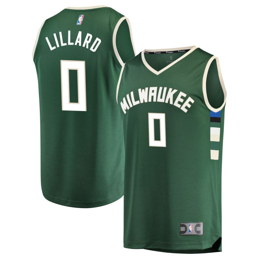 Damian Lillard Milwaukee Bucks Jersey