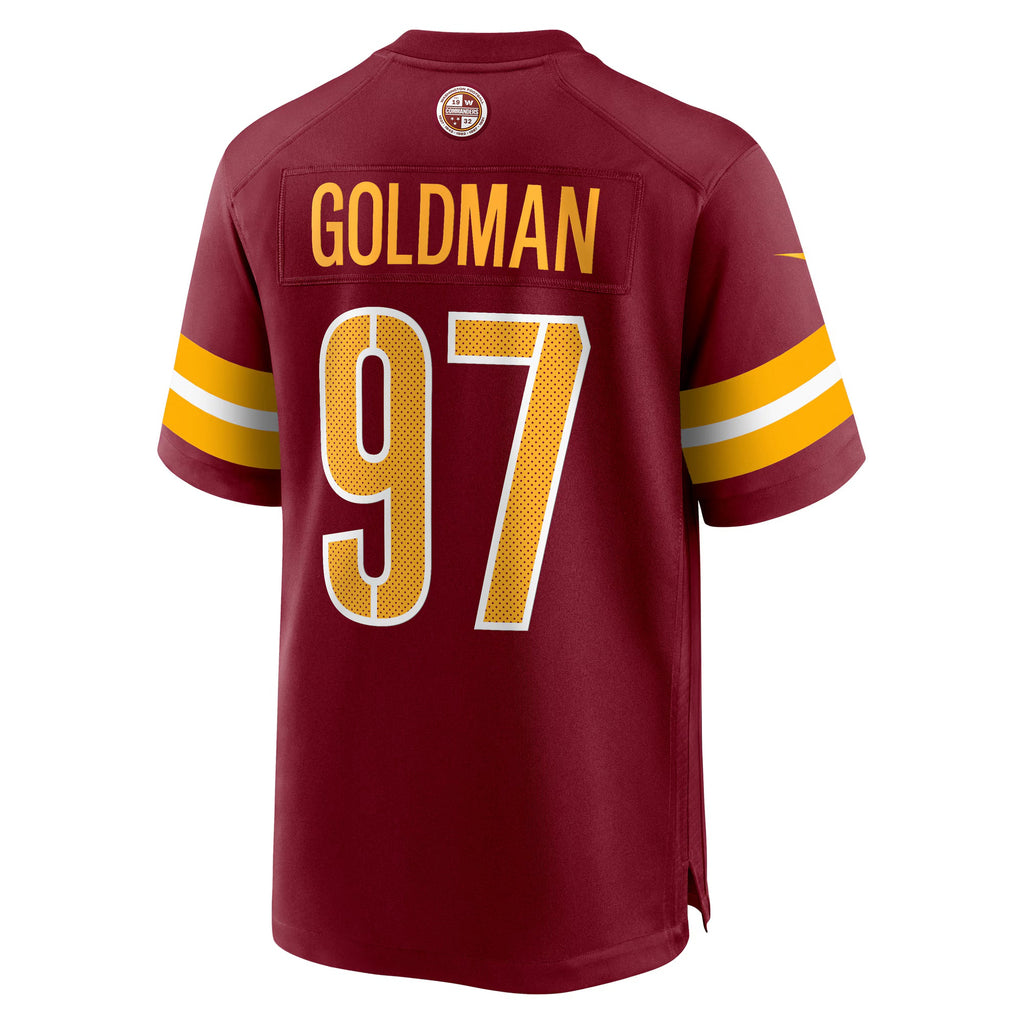 Washington Commanders Eddie Goldman Burgundy Team Game Jersey