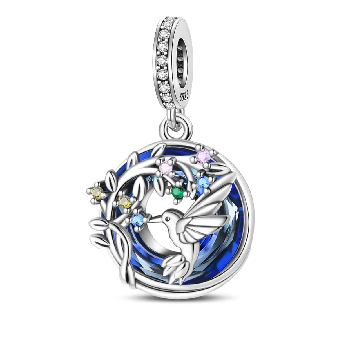 Hummingbird Double Dangle Charm