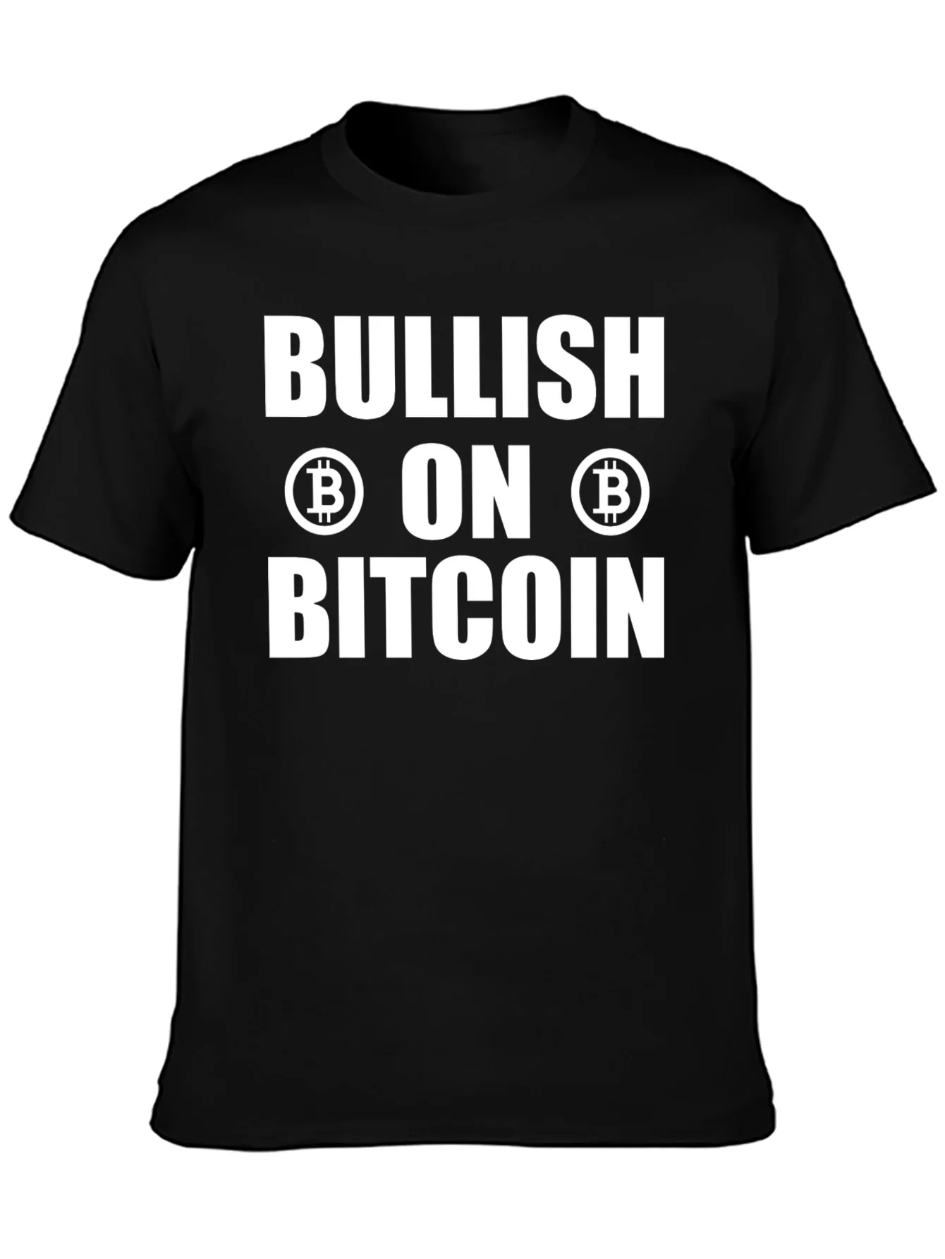 Bullish on Bitcoin Black T-Shirt