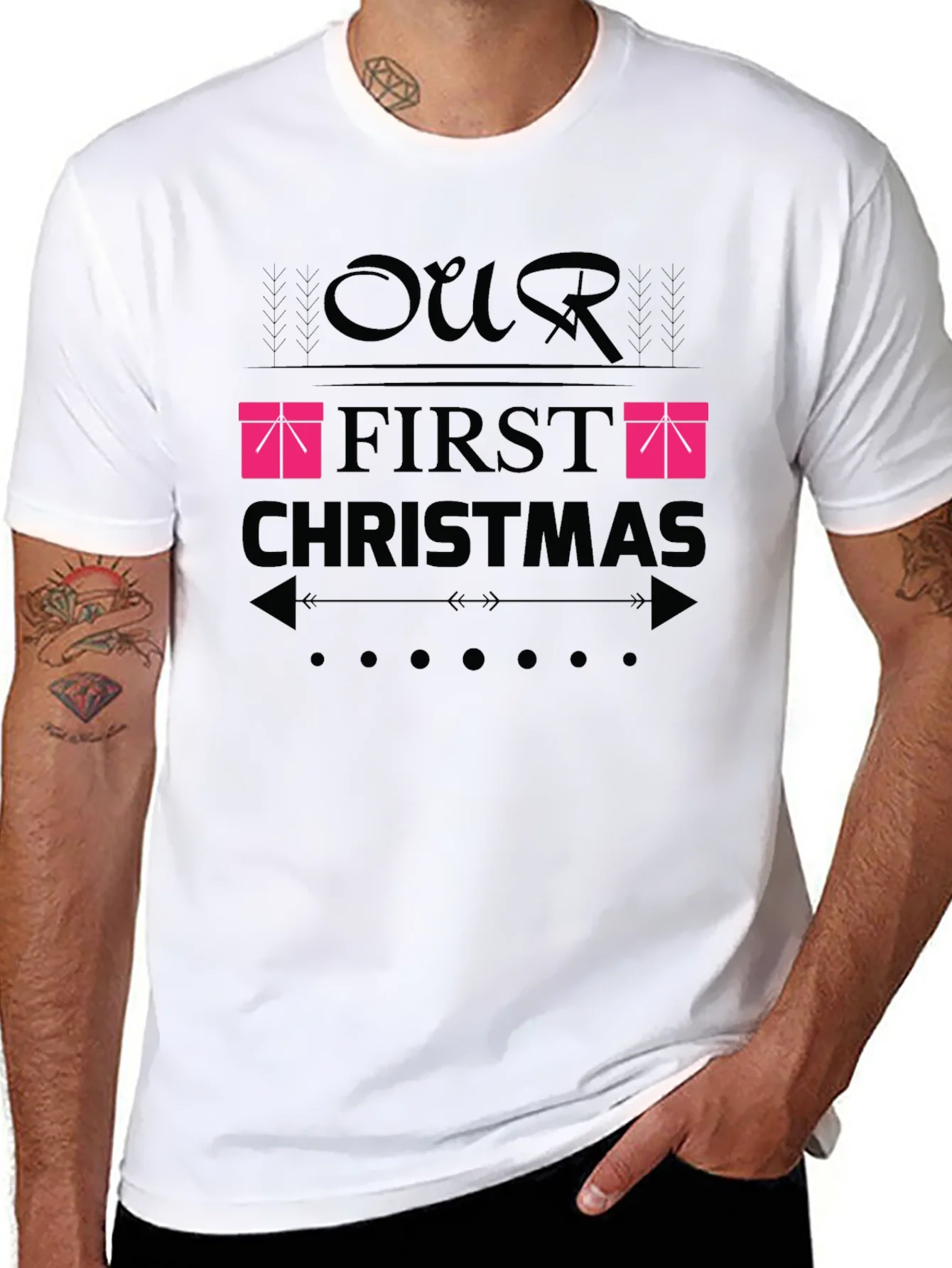 Our First Christmas T-Shirt - Festive Holiday Apparel