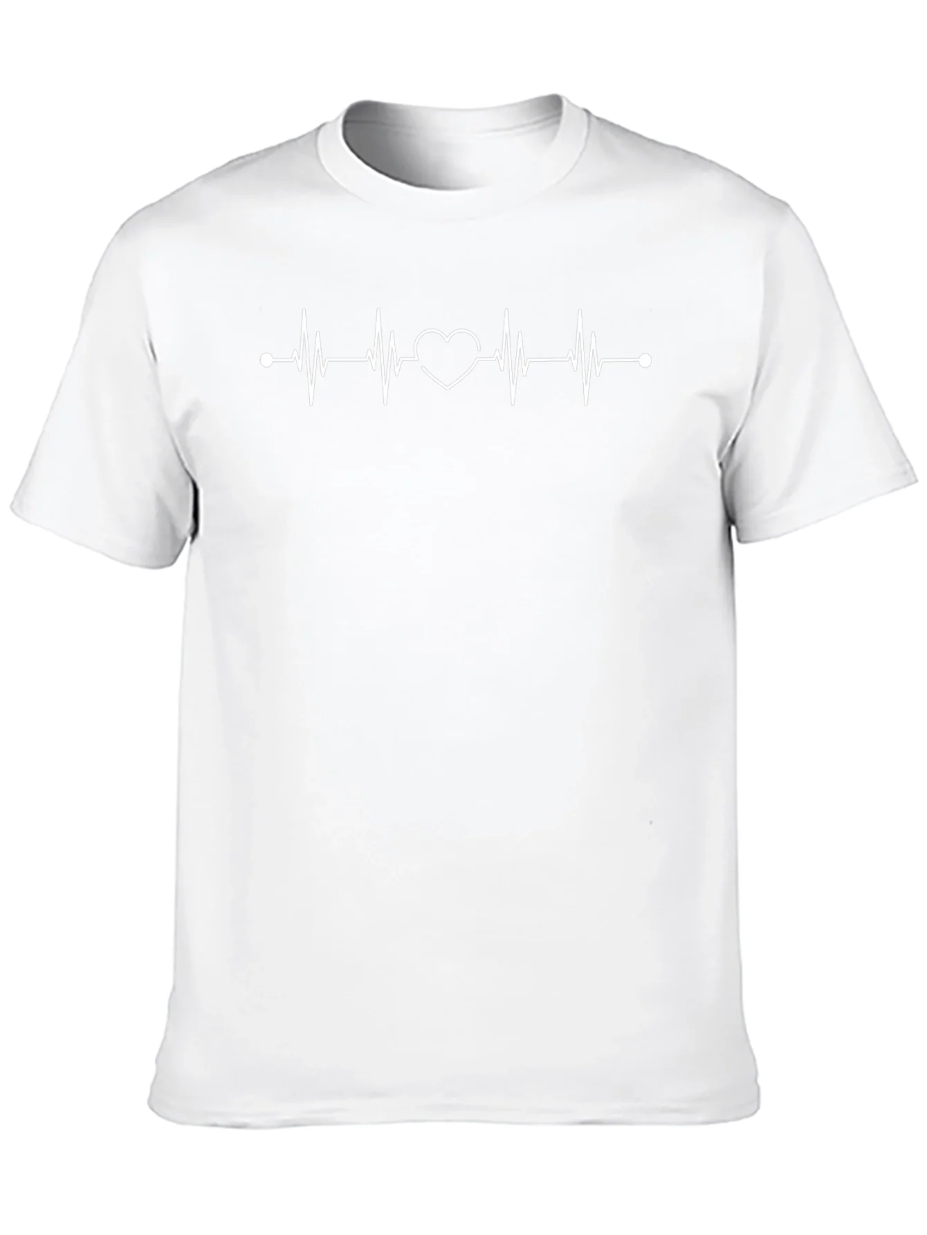 Heartbeat Graphic T-Shirt - Stylish Casual Tee