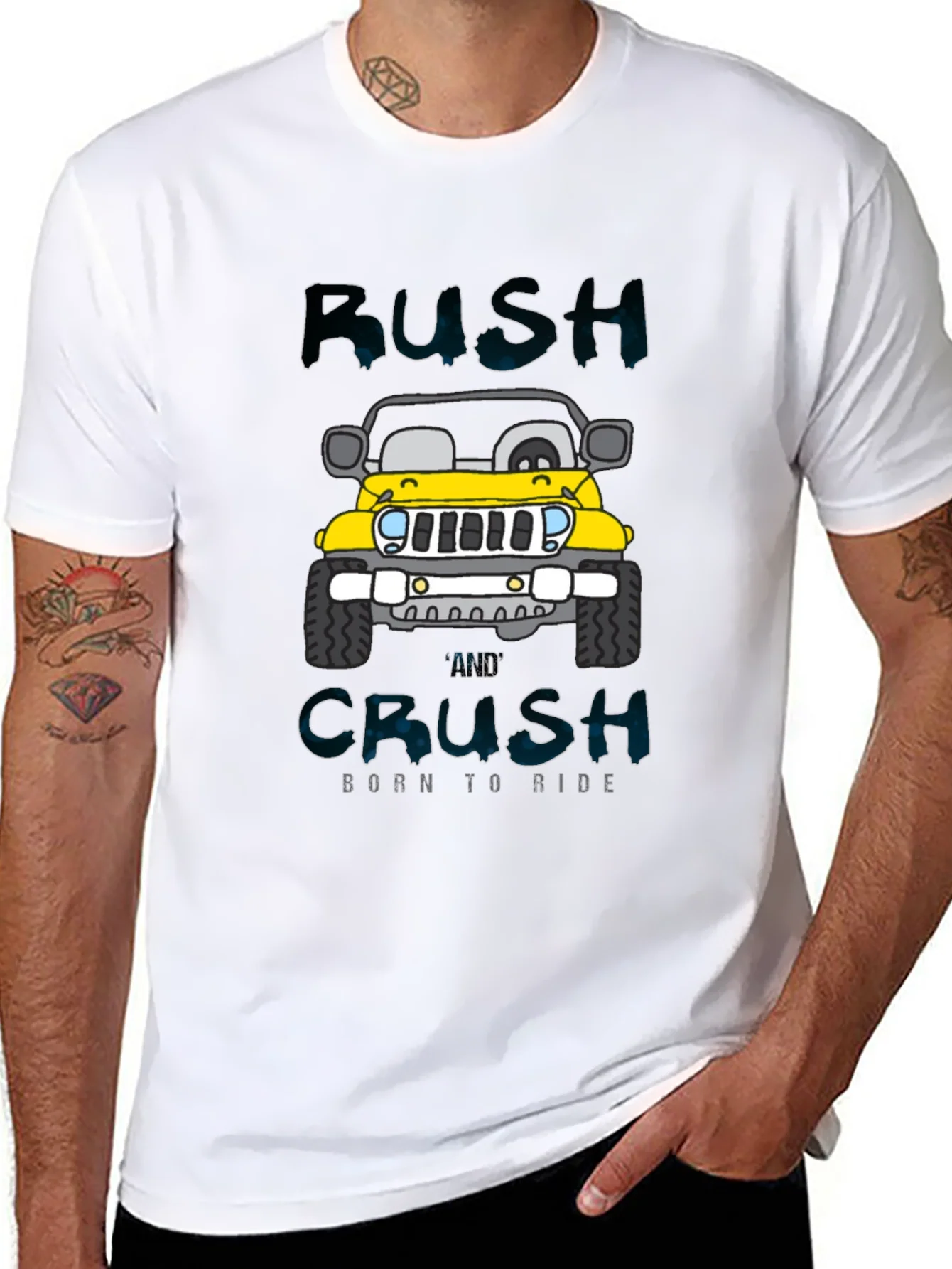 Rush and Crush Born to Ride Graphic T-Shirt