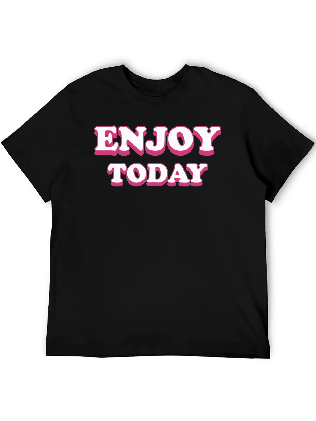 Enjoy Today Black Graphic Tee