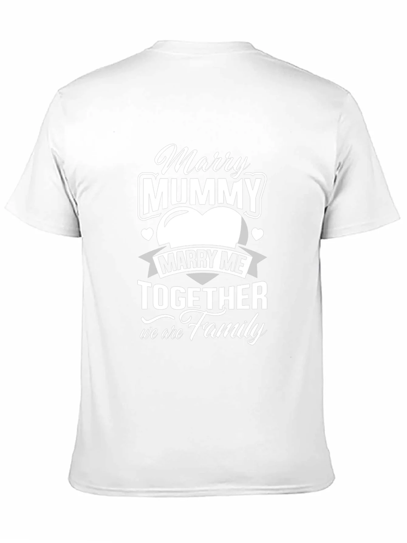 Marry Mummy Together Family Black T-Shirt
