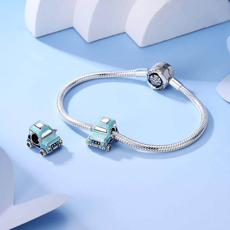 Blue Adventure Jeep Charm
