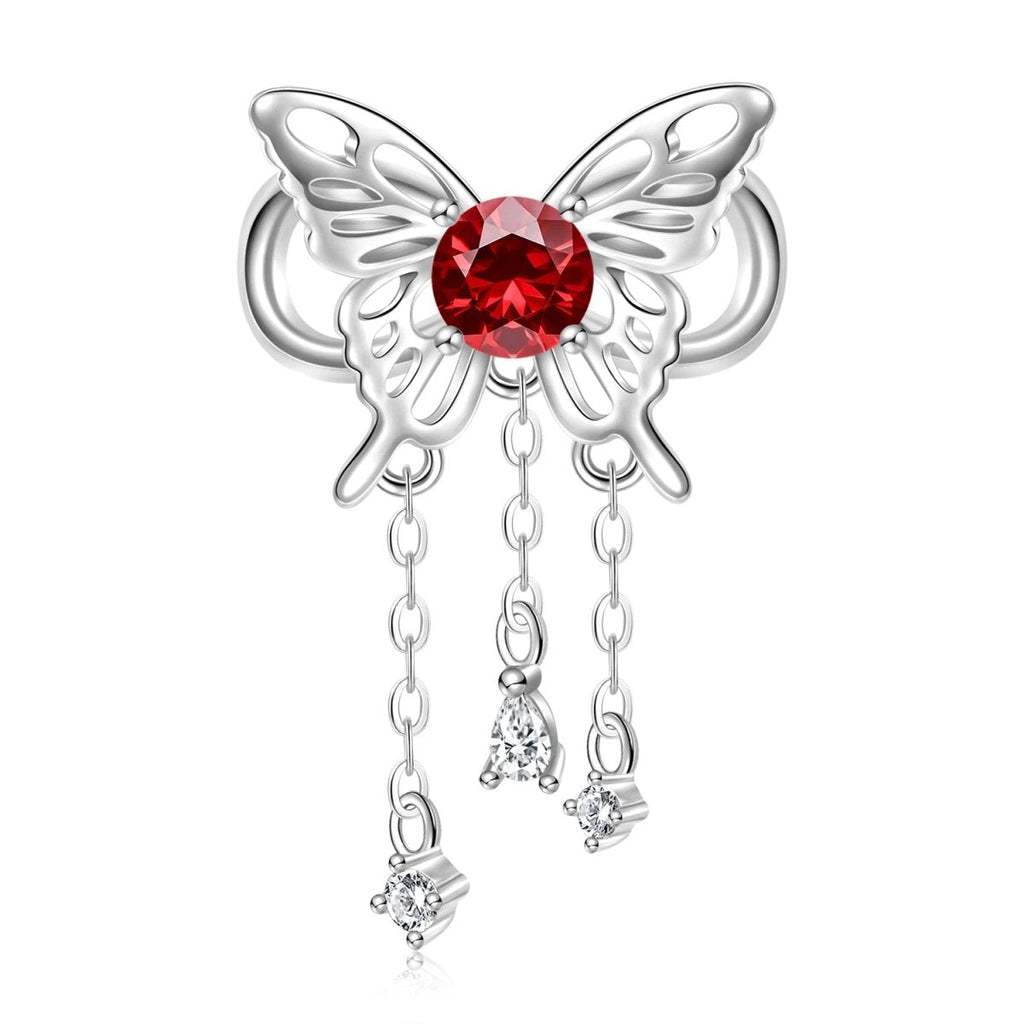 Butterfly Birthstone Dangle Charms