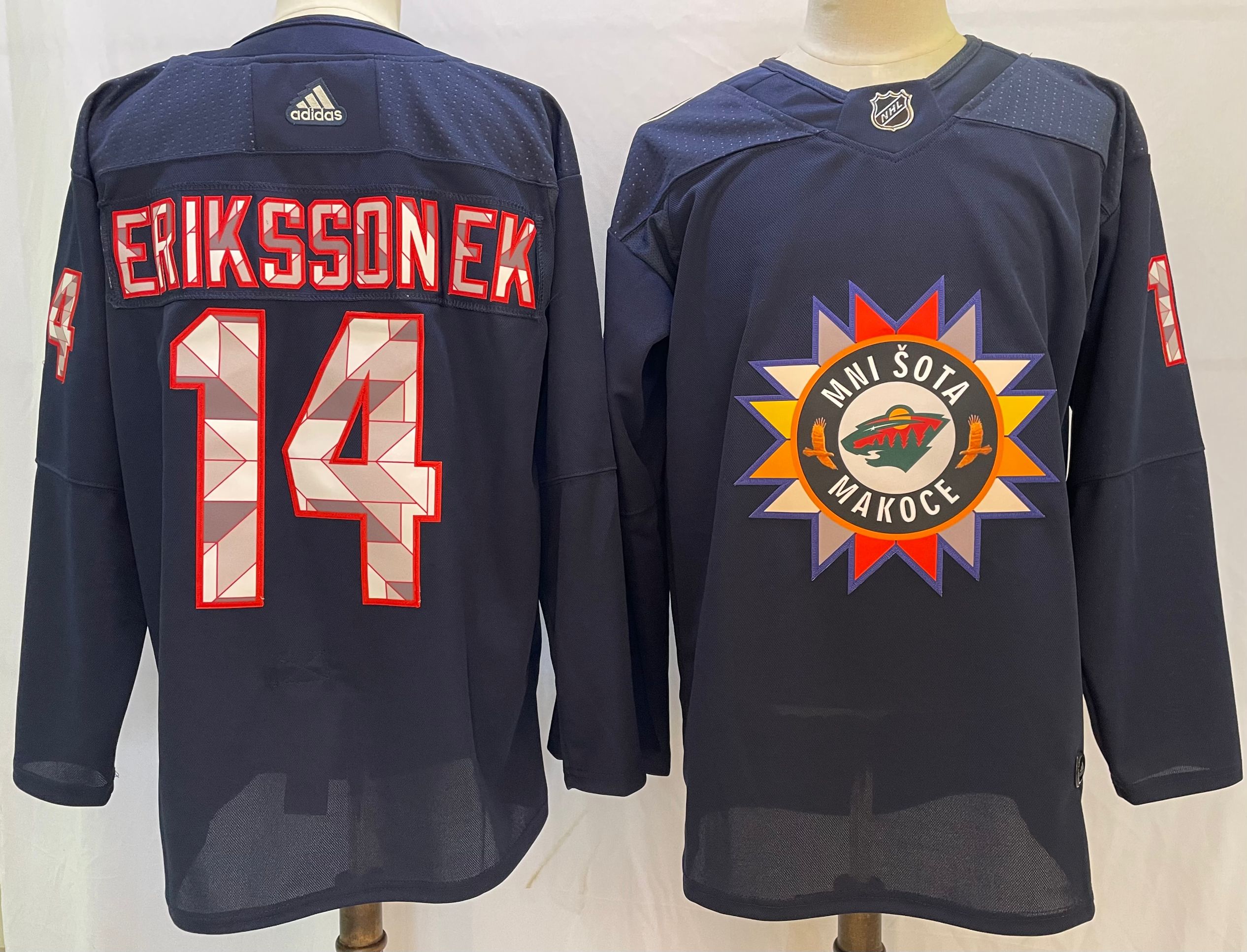 Men's Minnesota Wild Joel Eriksson Ek #14 Black Breakaway Player jersey