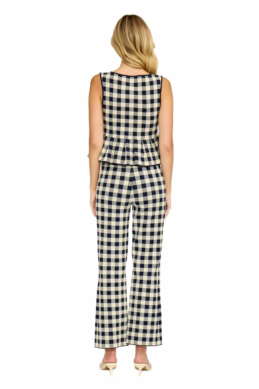 Monette Pant In Navy/cream
