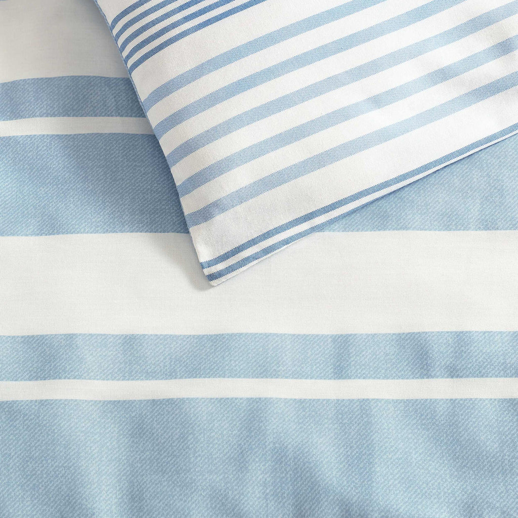 Nautica Riverside Stripe Blue King Comforter Set