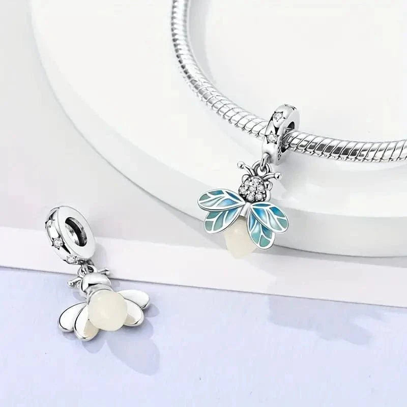 Glow in the Dark Luminous Firefly Dangle Charm