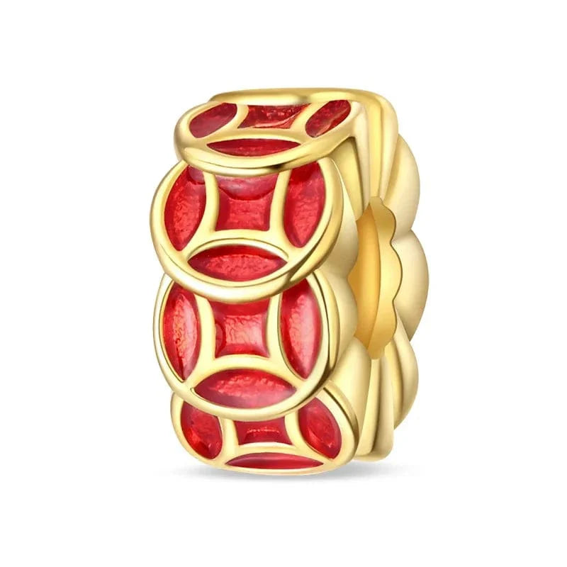 Golden Red Lucky Lantern Charm