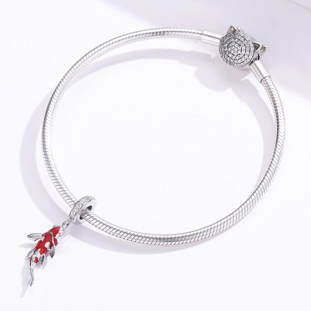 Good Fortune Carp Koi Fish Dangle Charm