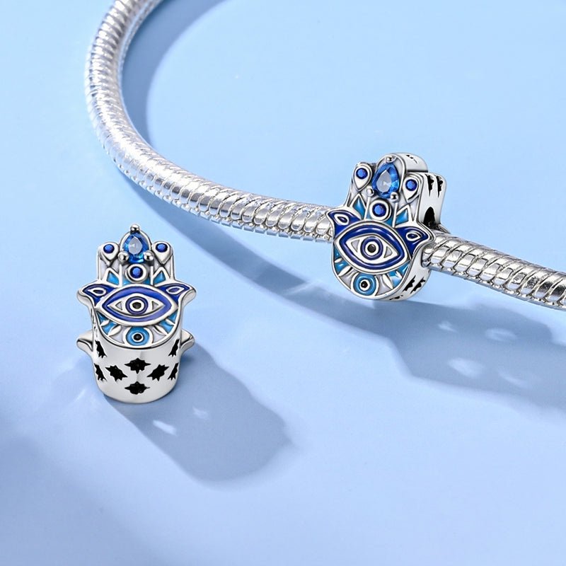 Hamsa Hand with Evil Eye Charm