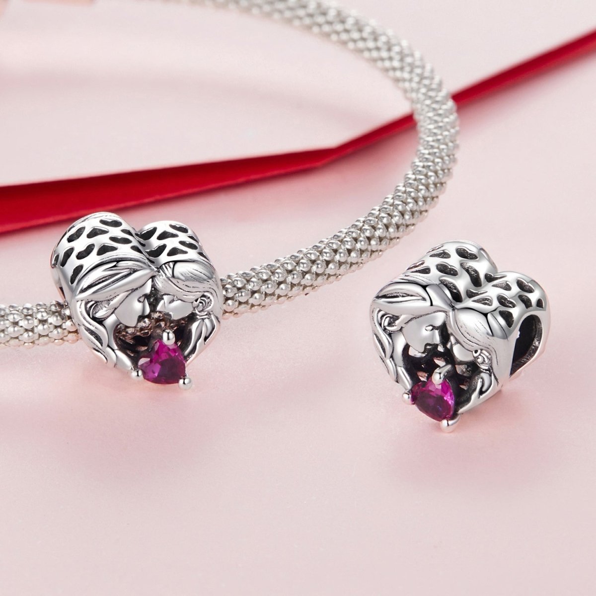 Mother and Daughter Family Charm