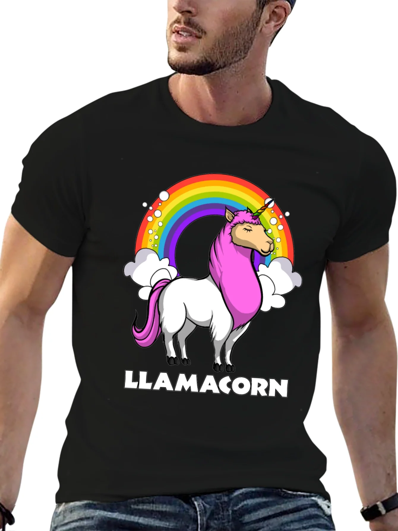 Llamacorn T-Shirt - Rainbow Unicorn Llama Tee