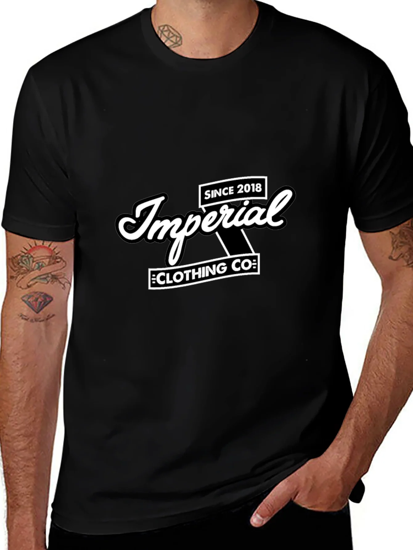 Imperial Clothing Co. Black Graphic Tee