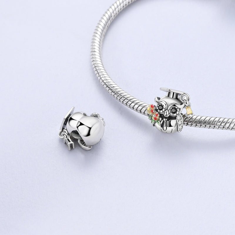 Wise Owl Graduation Charm